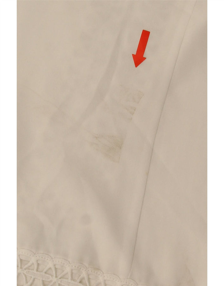 Blusa feminina Lipsy UK 6 XS poliéster floral branco