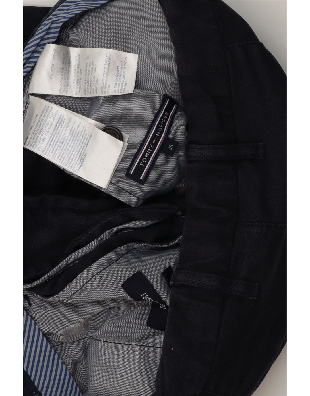 Shorts Chino Masculino TOMMY HILFIGER W30 Algodão Azul Marinho Médio