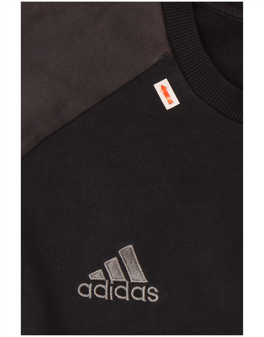 ADIDAS Mens Sweatshirt Jumper XL Preto Colorblock Algodão