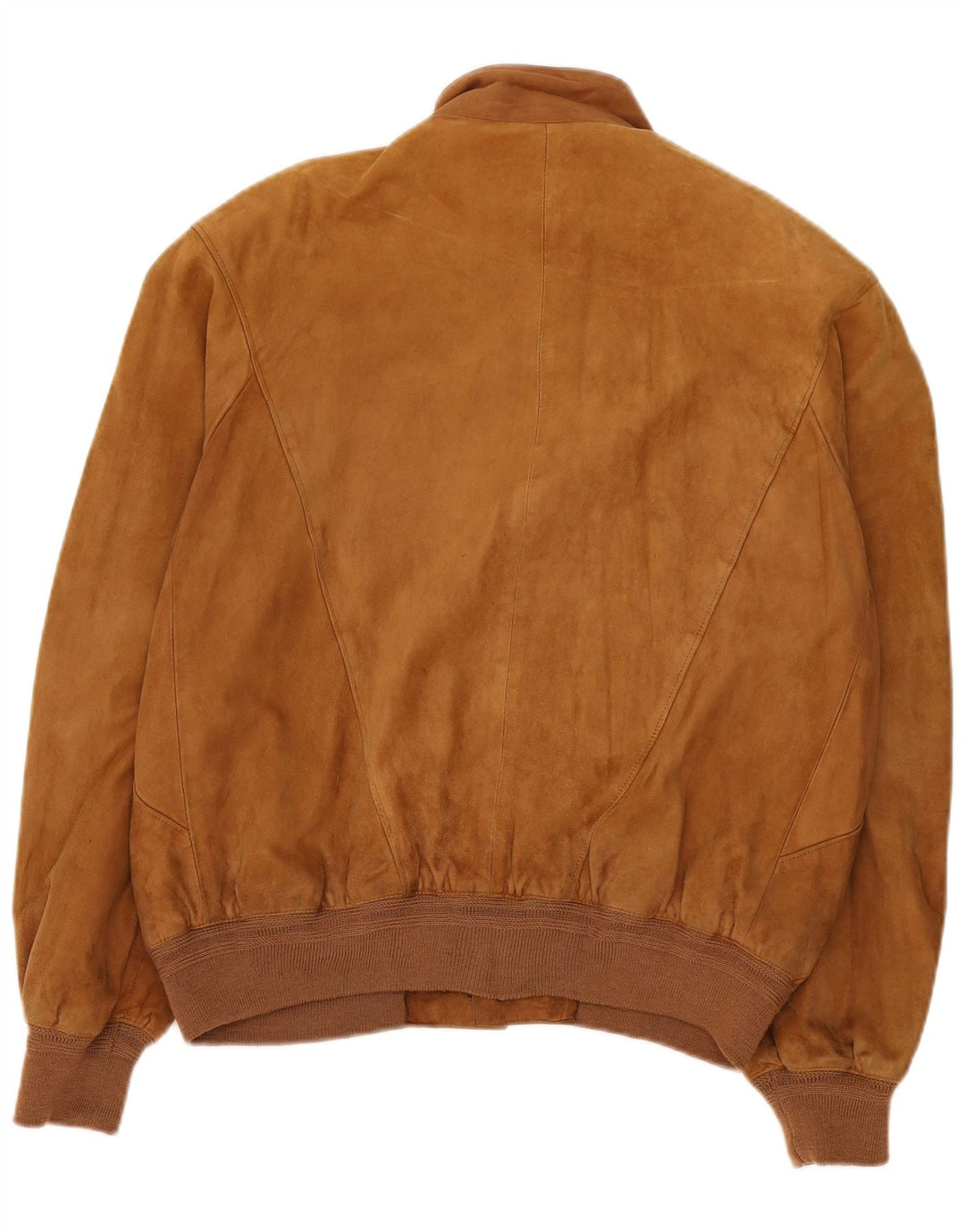 Jaqueta bomber masculina vintage de camurça IT 50 grande bege