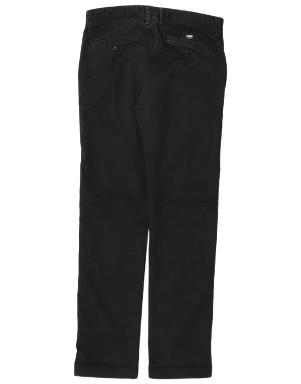 Calças VANS masculinas Straight Chino W30 L32 Azul Marinho Algodão
