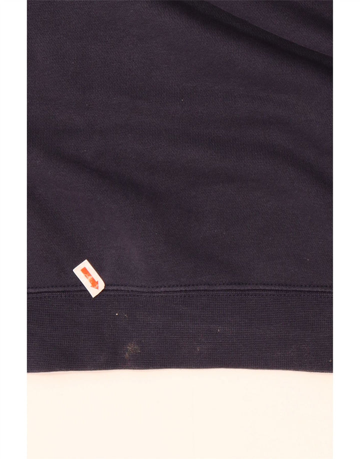 Nike masculino gráfico moletom com capuz XL azul marinho algodão