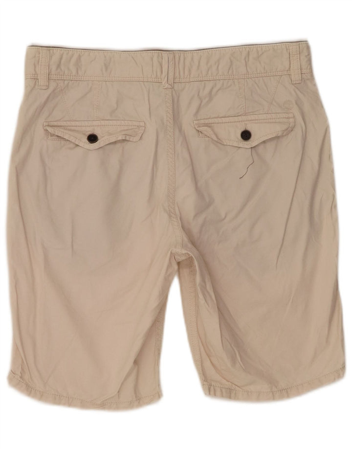 TIMBERLAND Mens Earthkeepers Chino Shorts W30 Algodão Bege Médio