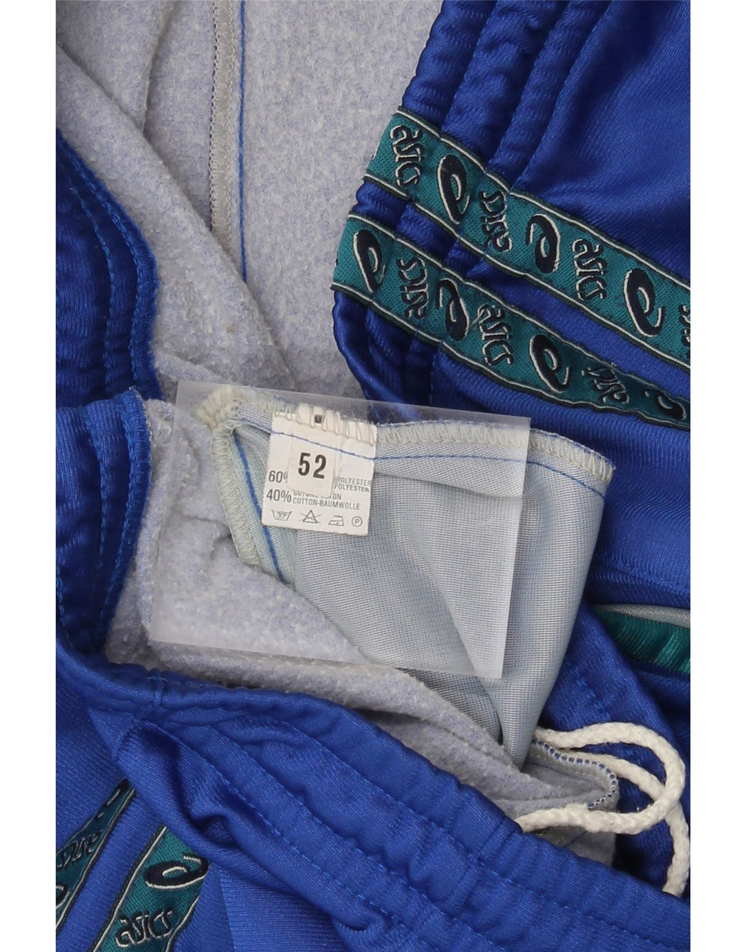 Calça de treino masculina Asics IT 52 grande poliéster azul