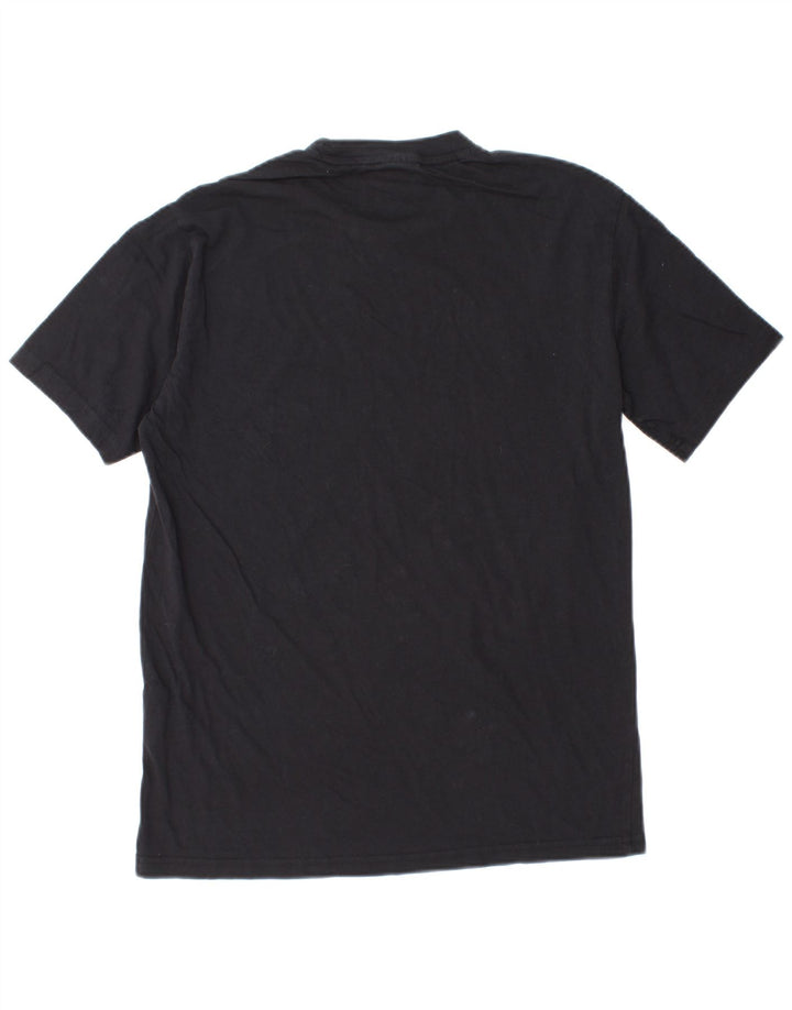 Camiseta masculina gráfica Champion pequena de algodão preto
