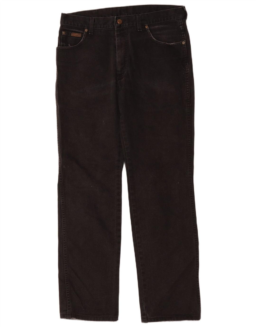 Wrangler Calça jeans reta masculina W34 L31 preta