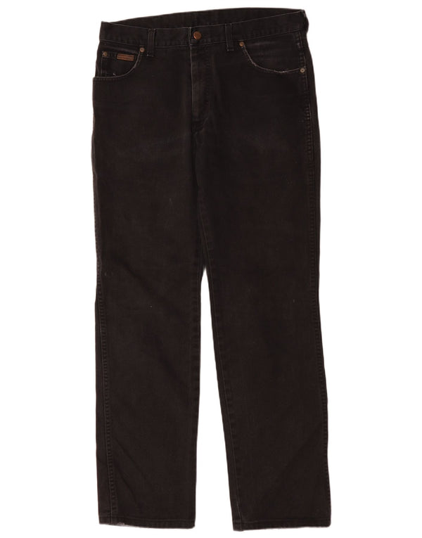 Wrangler Calça jeans reta masculina W34 L31 preta