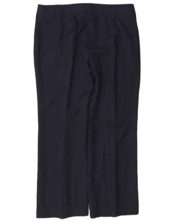 Calça casual feminina Marks & Spencer UK 16 grande W34 L30 azul marinho