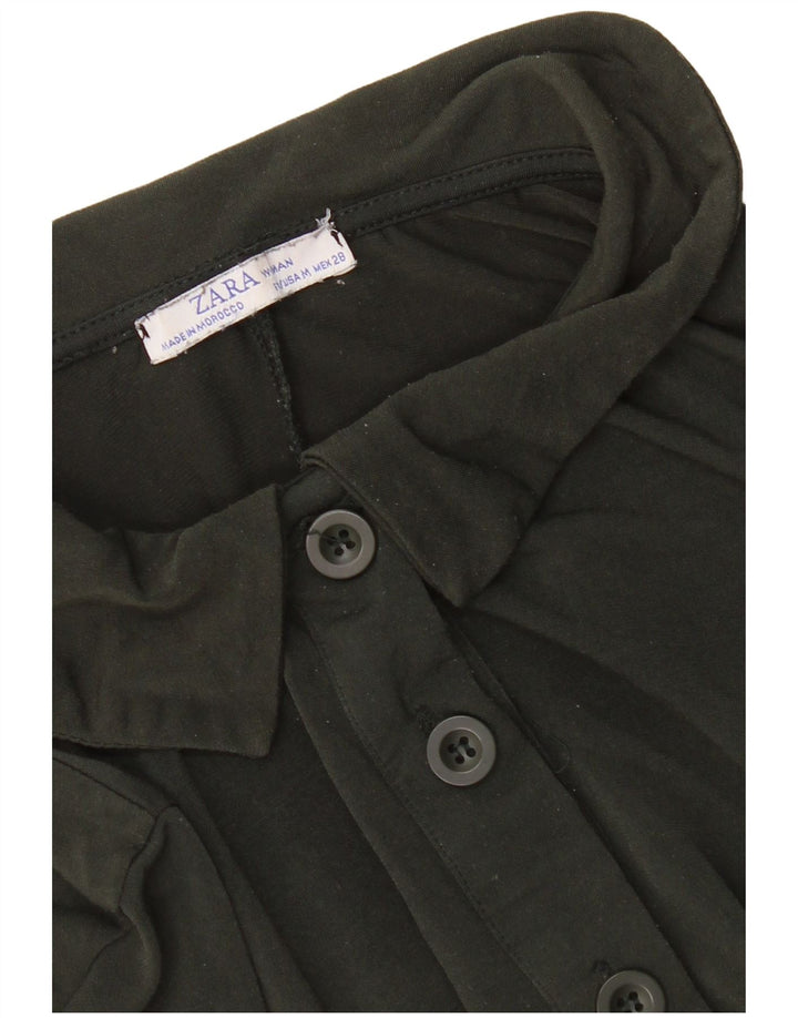 Vestido polo feminino ZARA UK 12 verde médio