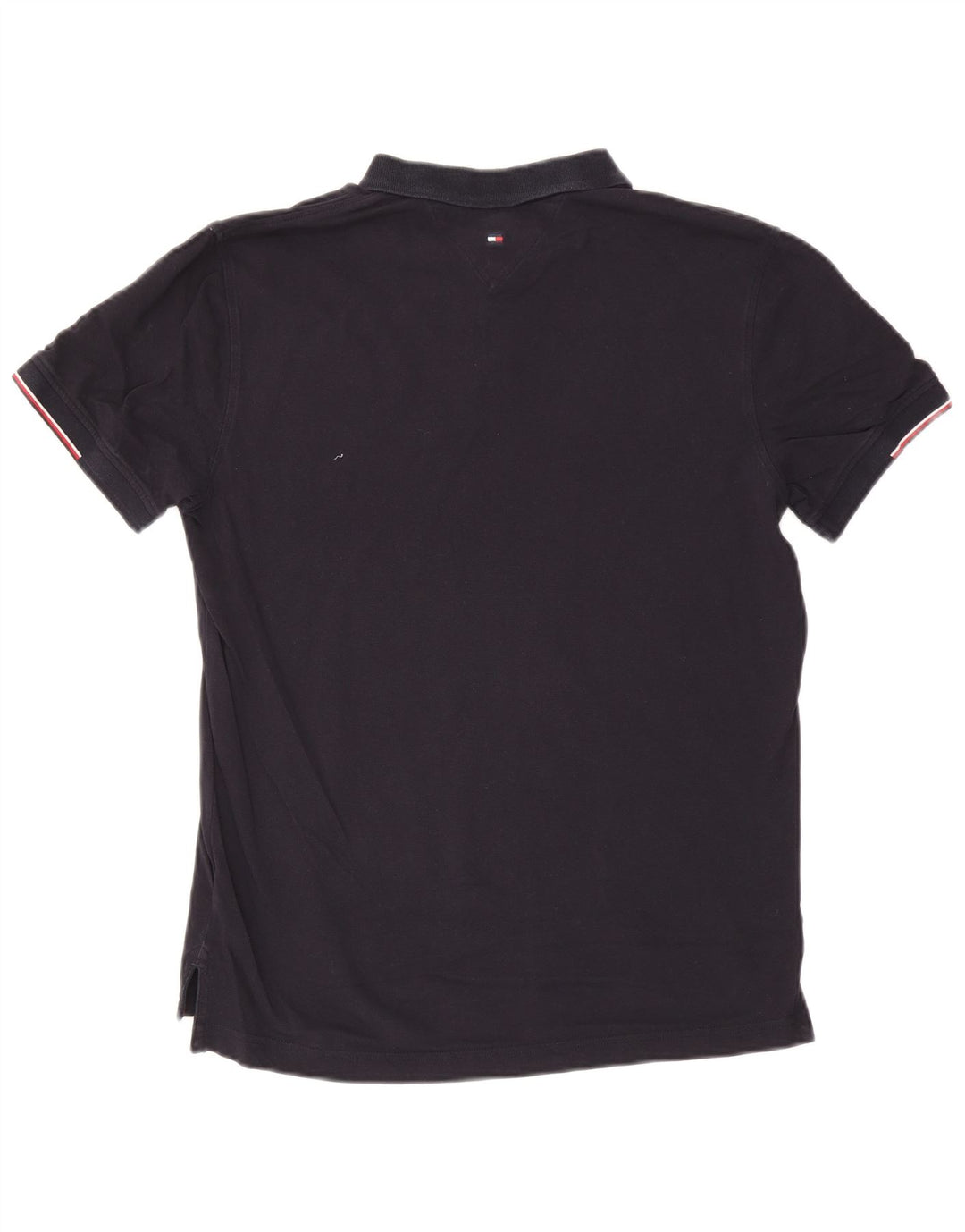 Camisa polo masculina Tommy Hilfiger Regular Fit média algodão azul marinho