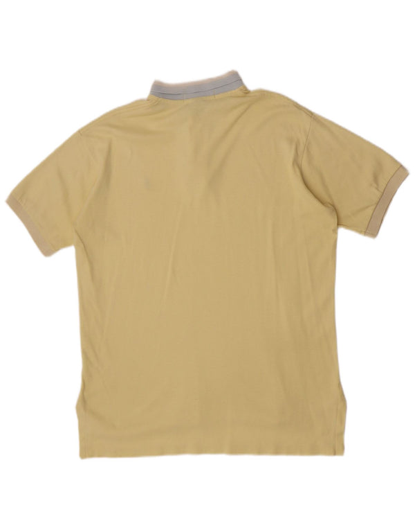 Polo Ralph Lauren Camisa masculina grande de algodão amarelo colorblock