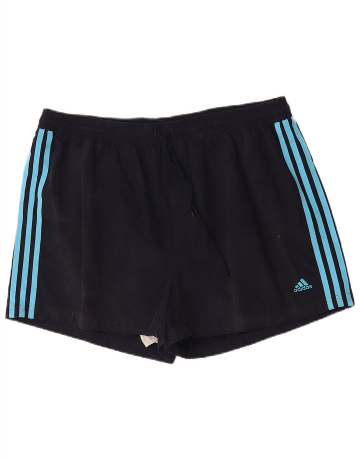 Shorts de natação masculino Adidas 2XL poliéster azul marinho