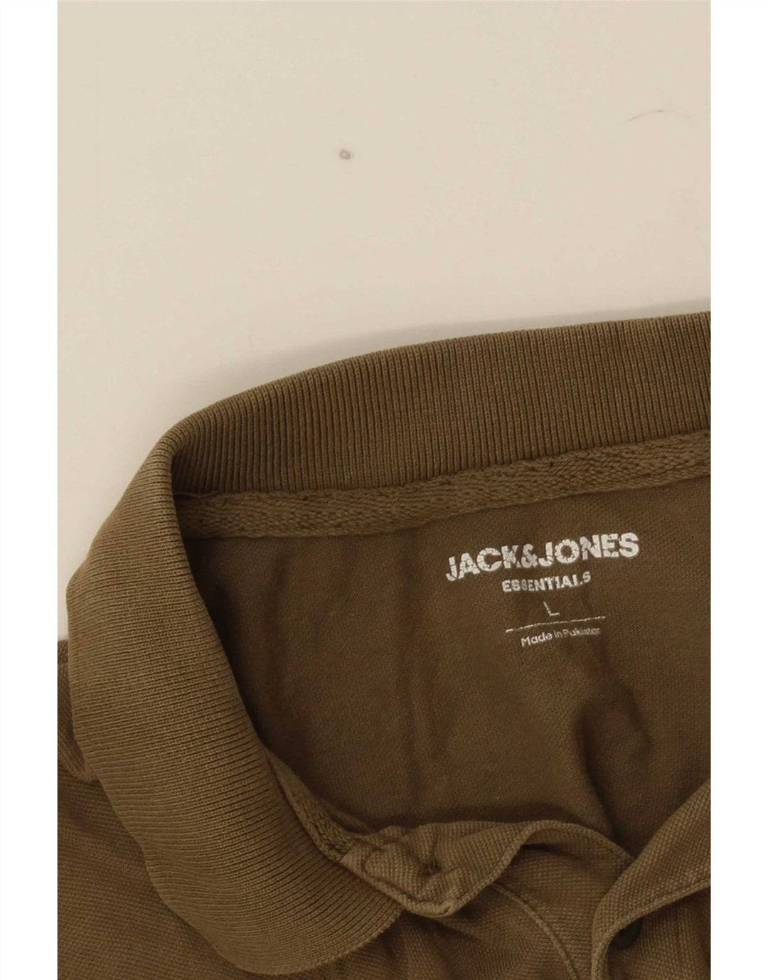 Camisa polo masculina Jack & Jones grande cáqui