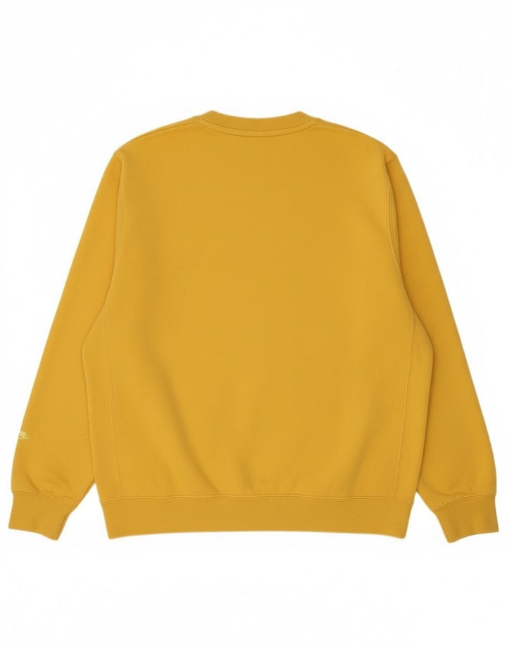 Nike Mens Moletom Jumper Pequeno Algodão Amarelo