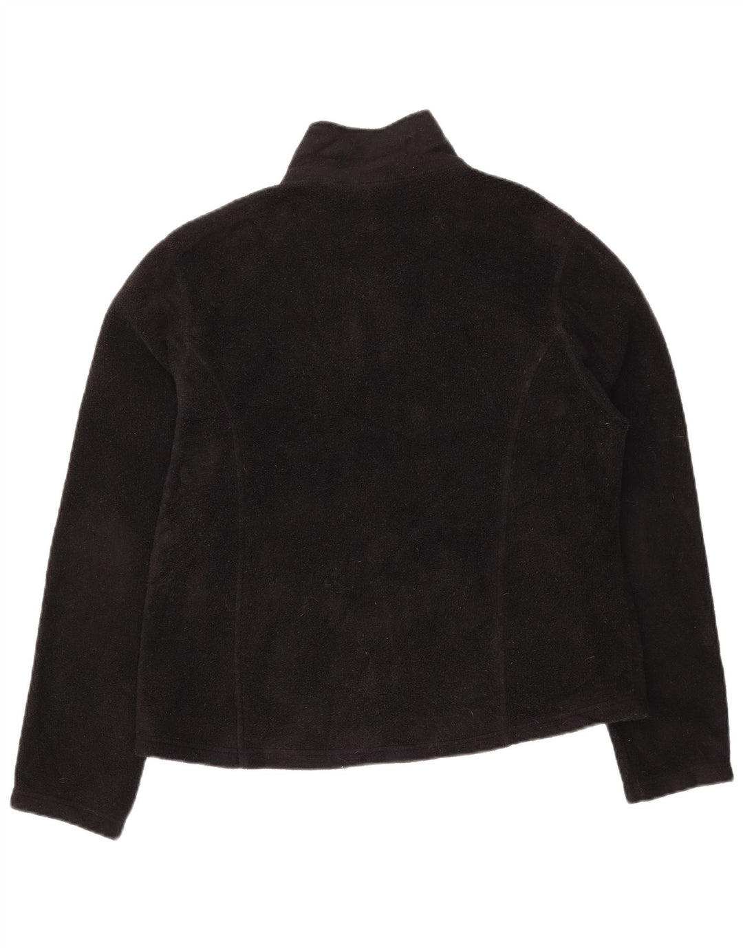 Jaqueta de lã feminina L.L.BEAN Reino Unido 16 grande poliéster preto