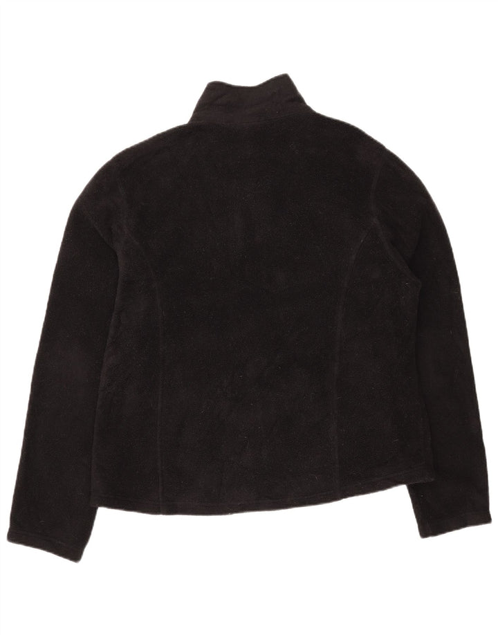 Jaqueta de lã feminina L.L.BEAN Reino Unido 16 grande poliéster preto