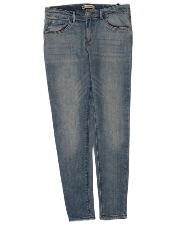 Jeans Levi's 710 Super Skinny para meninas 15-16 anos W28 L28 azul algodão