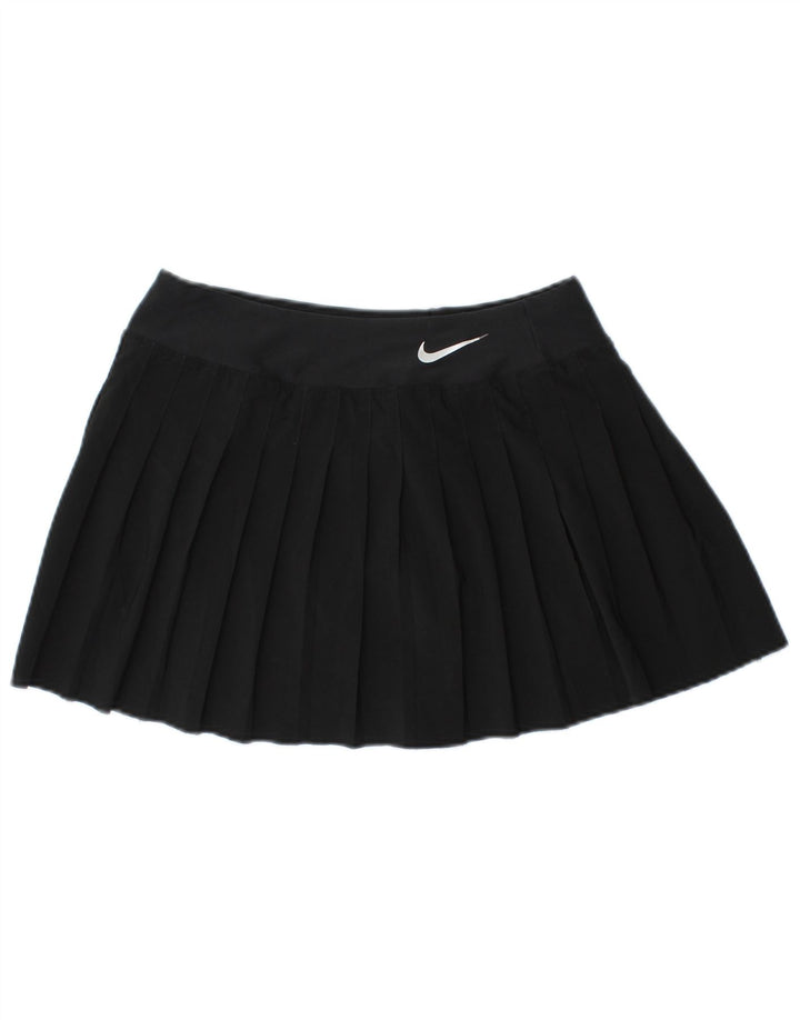 Nike Womens Dri Fit Tennis Skort UK 10 Pequeno Preto