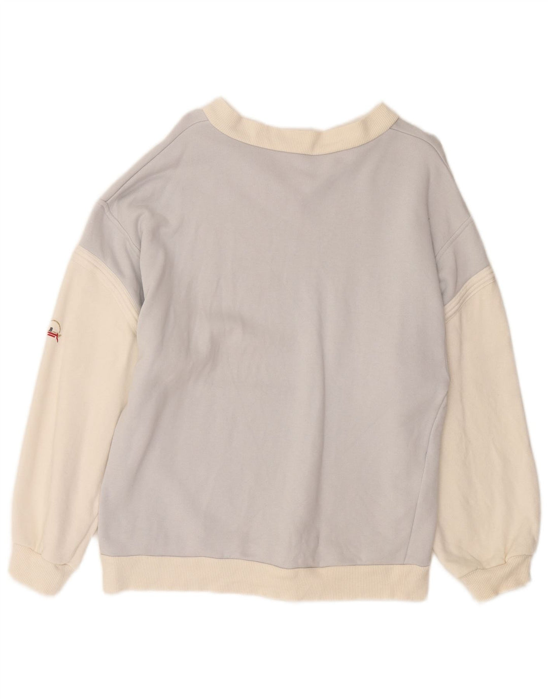 Suéter feminino Bogner UK 14 bloco colorido roxo médio