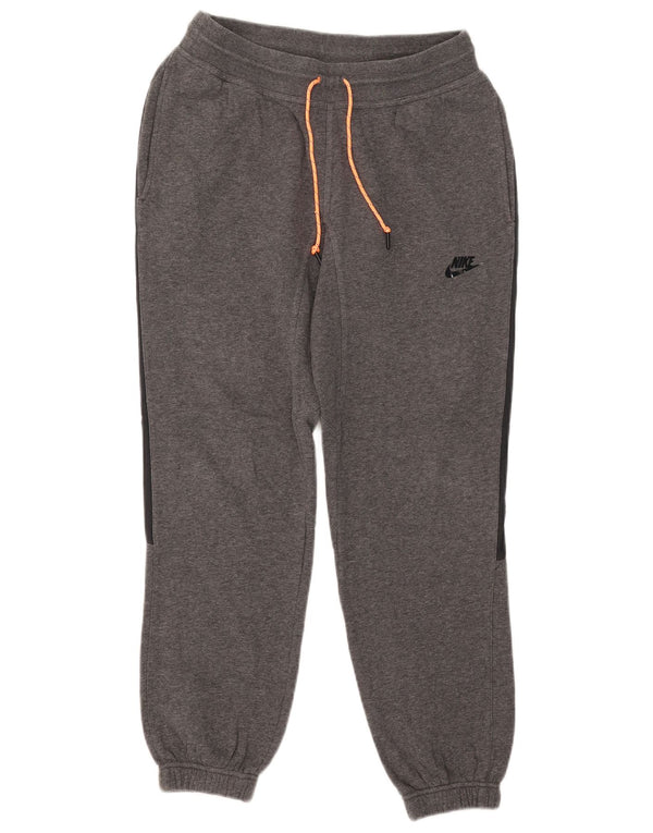 Nike Womens Graphic Tracksuit Calças Joggers UK 10 Small Grey Colourblock