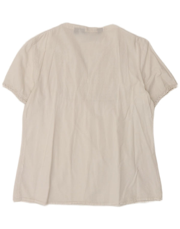 Blusa feminina Mountain Warehouse UK 12 médio branco