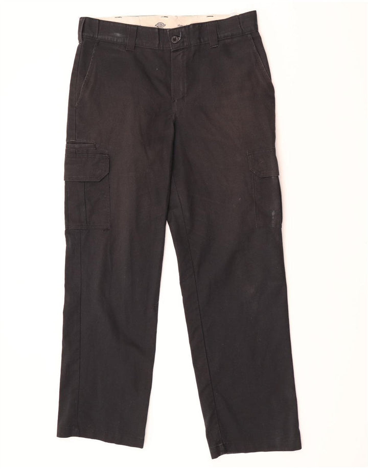 Calças cargo masculinas Dickies Regular Fit Straight W34 L32 poliéster preto