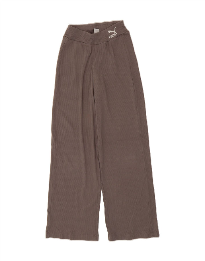 PUMA Womens Tracksuit Trousers UK 4 XS Grey Cotton Vintage Puma and Second-Hand Puma from Messina Hembry 