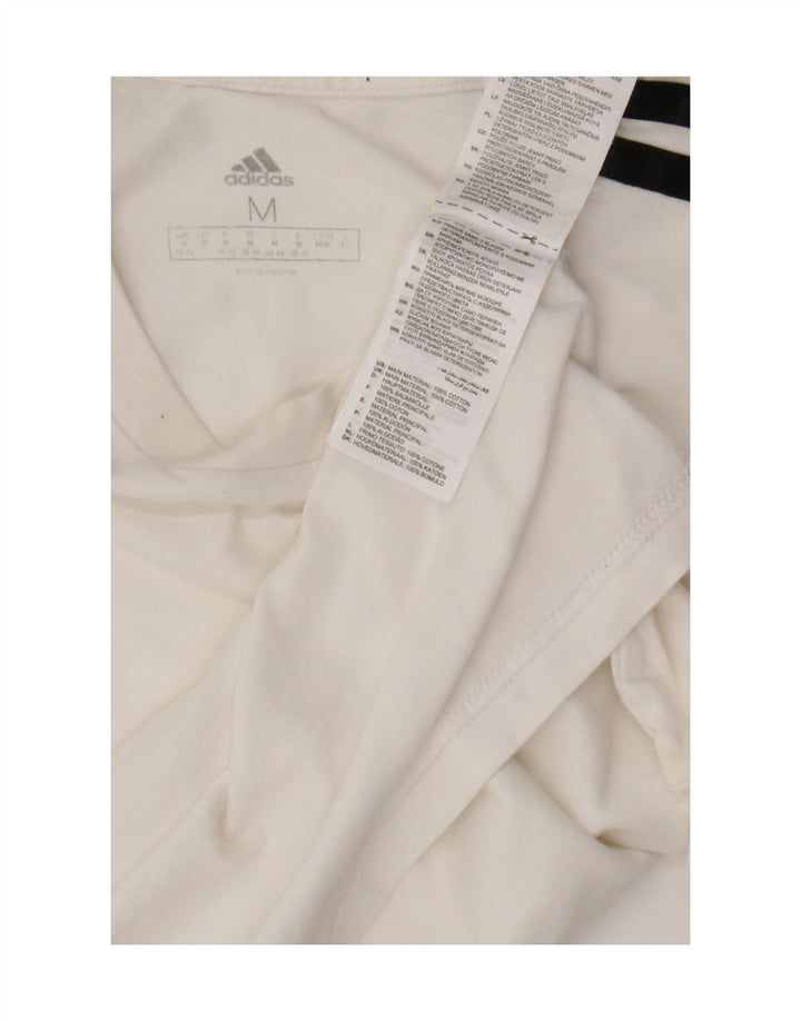 Camiseta Adidas Feminina Graphic Top UK 14 Médio Algodão Branco