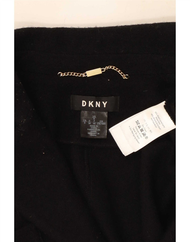 Sobretudo feminino Dkny US 8 lã preta média