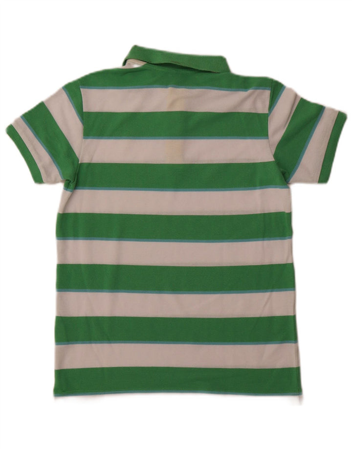 Pólo BENETTON Menino 10-11 Anos XL Verde Listrado Poliéster