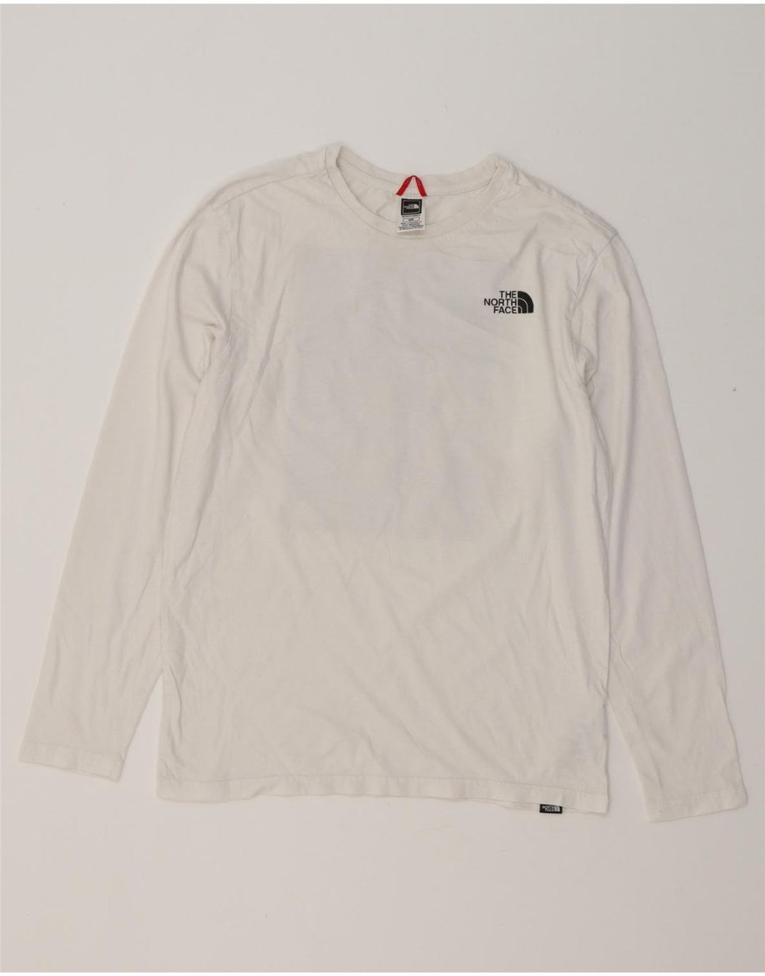 THE NORTH FACE Camiseta masculina gráfica de manga comprida de algodão branco médio