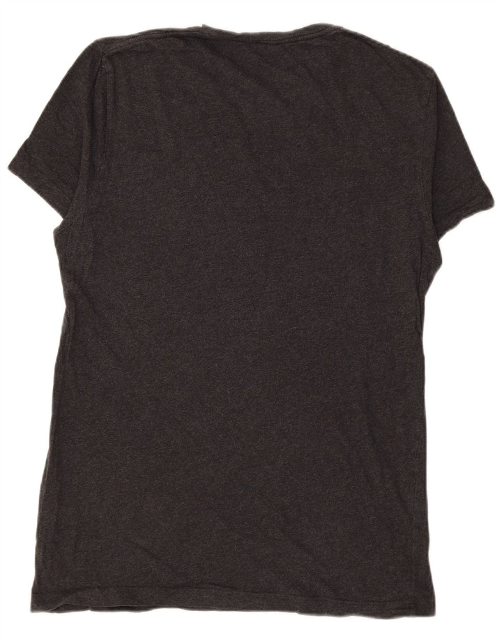 JACK WILLS Camiseta masculina top pequeno algodão cinza
