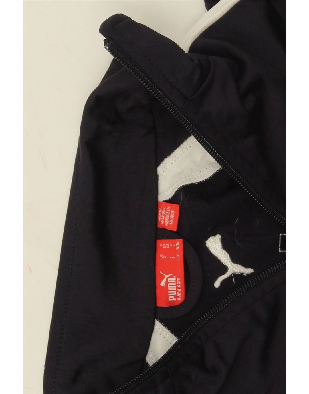 Jaqueta Puma Meninos Treino Top 7-8 Anos Azul Marinho Colorblock