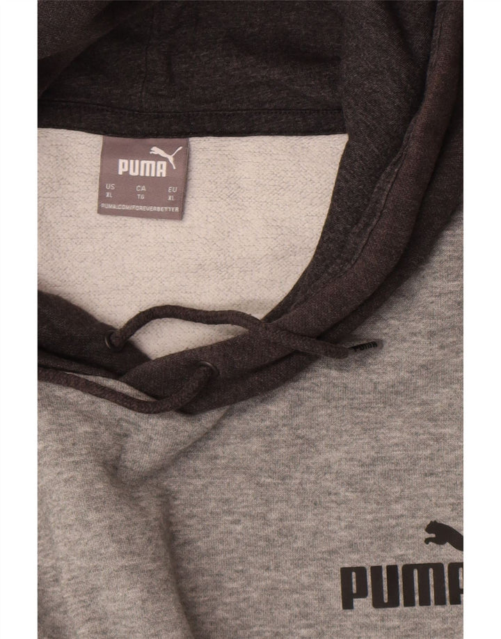 Puma Mens Hoodie Jumper XL Cinza Colorblock