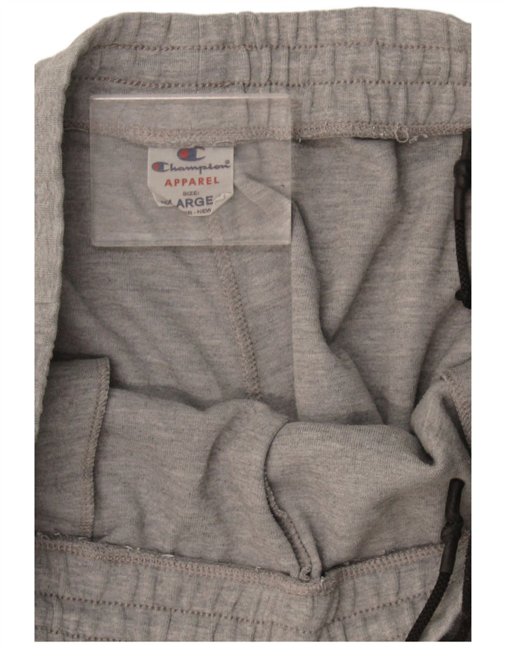 Calça esportiva masculina Champion Joggers grande bloco cinza