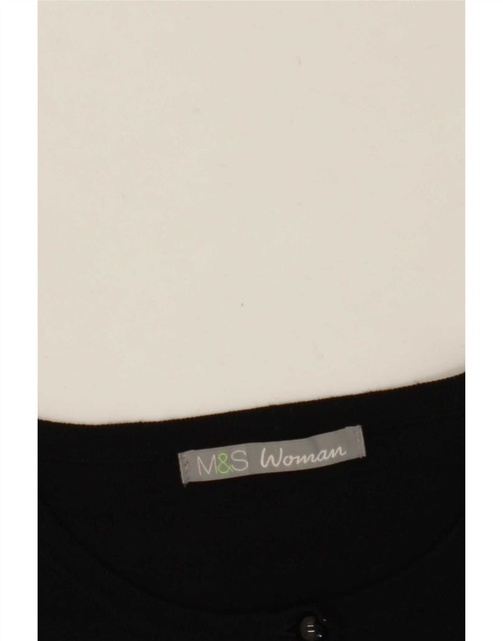 Suéter cardigã feminino Marks & Spencer Reino Unido 12 médio preto