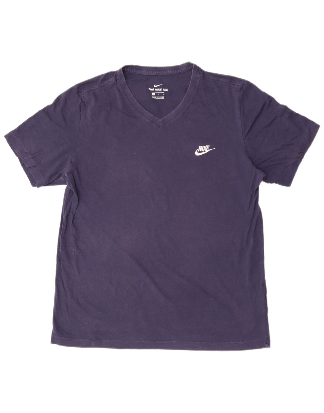 Camiseta masculina Nike grande algodão azul marinho