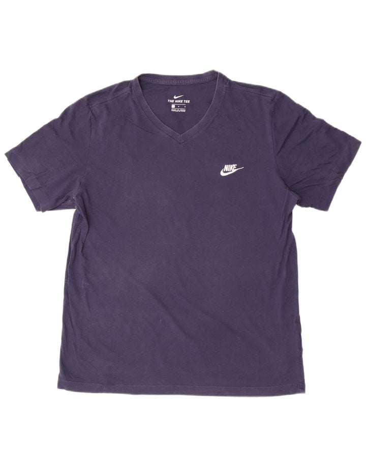 Camiseta masculina Nike grande algodão azul marinho