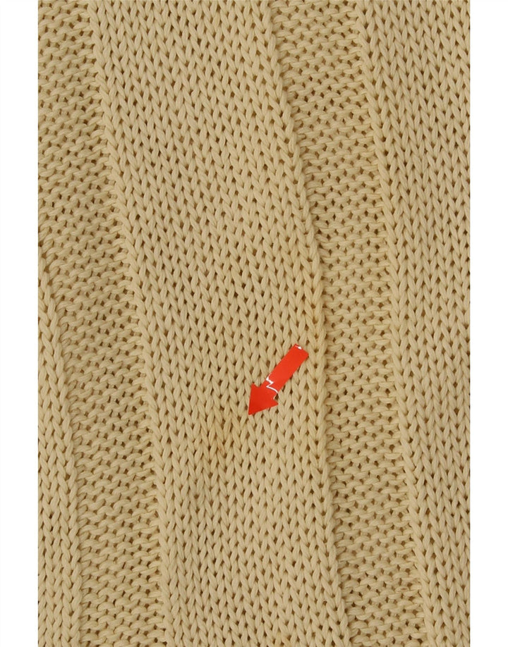 Suéter masculino Henry Cottons com gola canoa grande amarelo