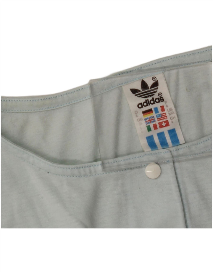 ADIDAS Camiseta Feminina Top UK 12 Medium Blue Colourblock