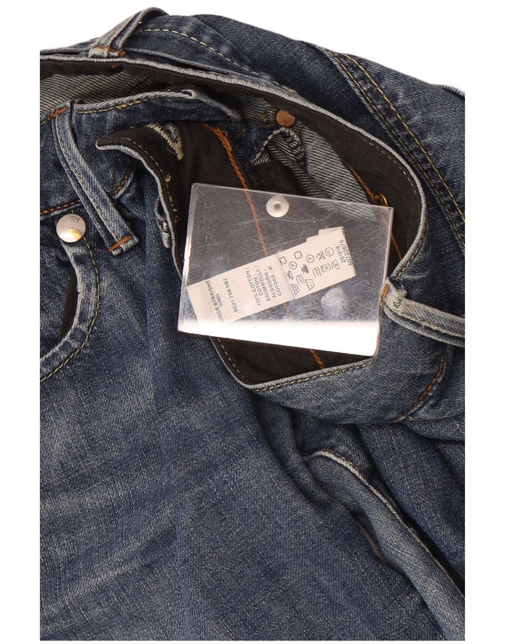 Jeans retos femininos G-Star W28 L34 algodão azul