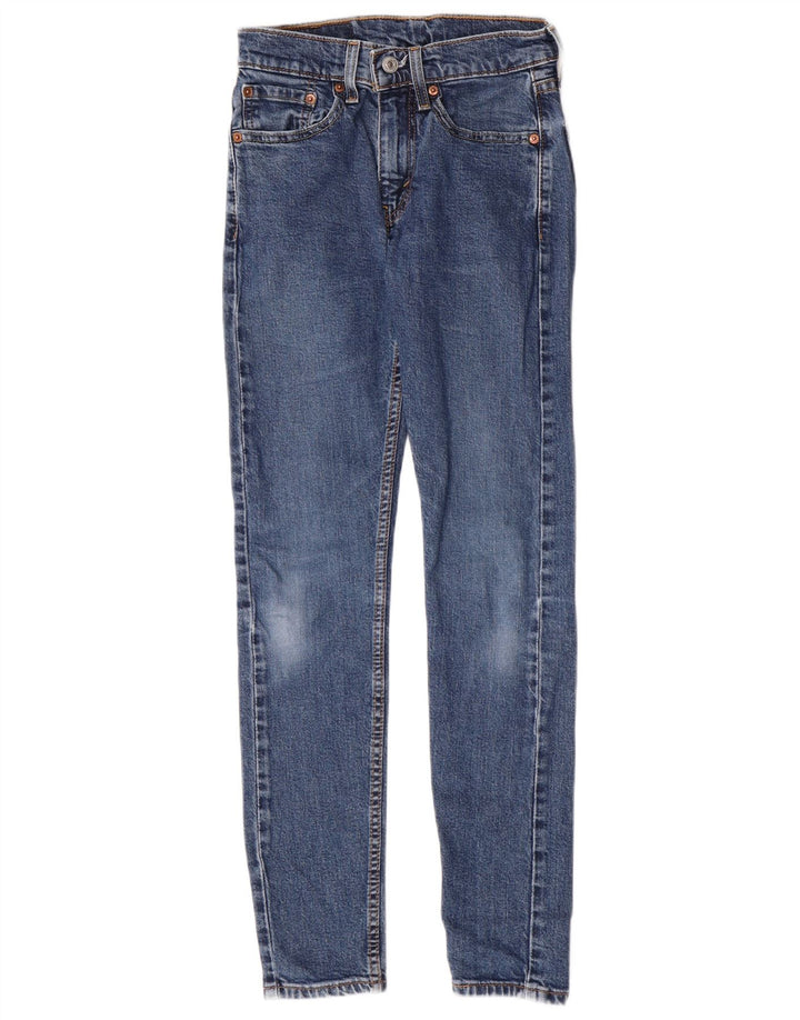 Calça jeans feminina Levi's 519 skinny W28 L29 azul algodão