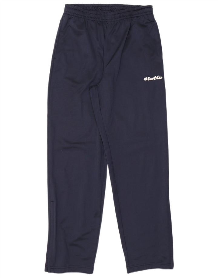 Calça de treino masculina Lotto Reino Unido 42/44 grande poliéster azul marinho