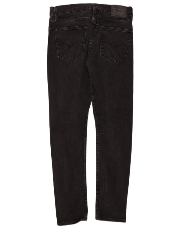 Calça jeans masculina Levi's 512 Slim Tapered W32 L32 algodão preto