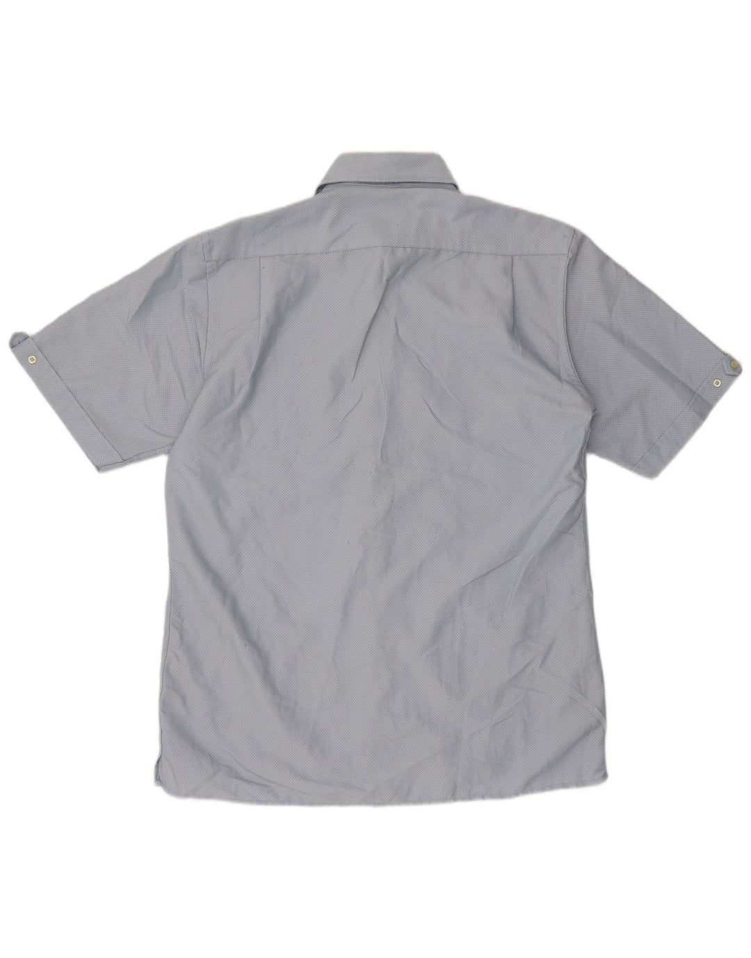 Pierre Cardin Camisa masculina de manga curta regular fit médio algodão azul