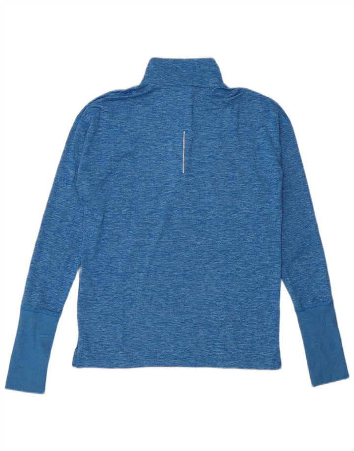 Top Nike Dri Fit Oversized Manga Longa UK 6 XS Azul Poliéster