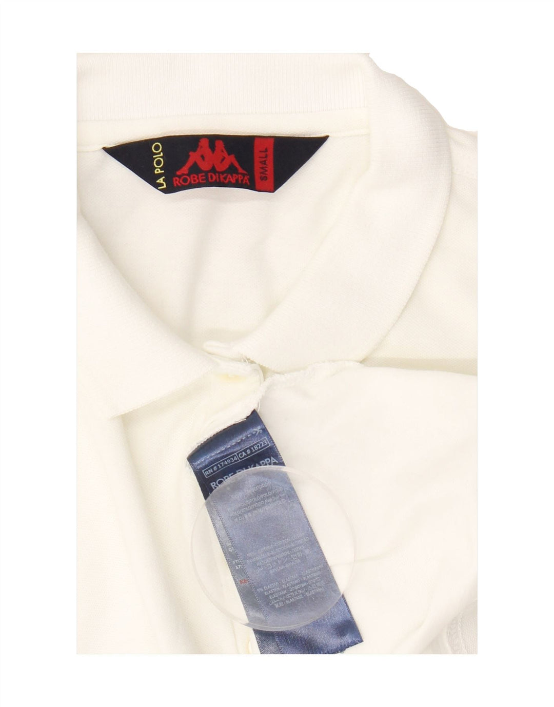 KAPPA Womens Polo Shirt UK 10 Small White Cotton Vintage Kappa and Second-Hand Kappa from Messina Hembry 