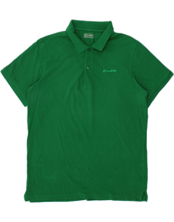 Camisa polo masculina LOTTO 2XL algodão verde