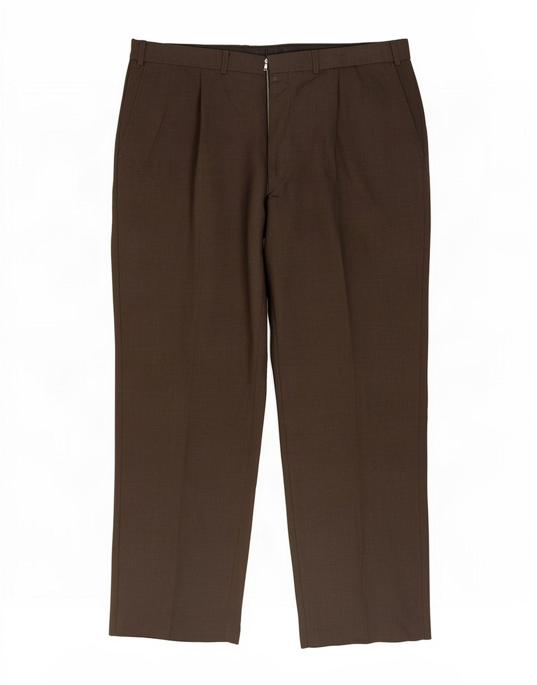 Calça masculina Marks & Spencer com pegged terno W38 L31 poliéster marrom