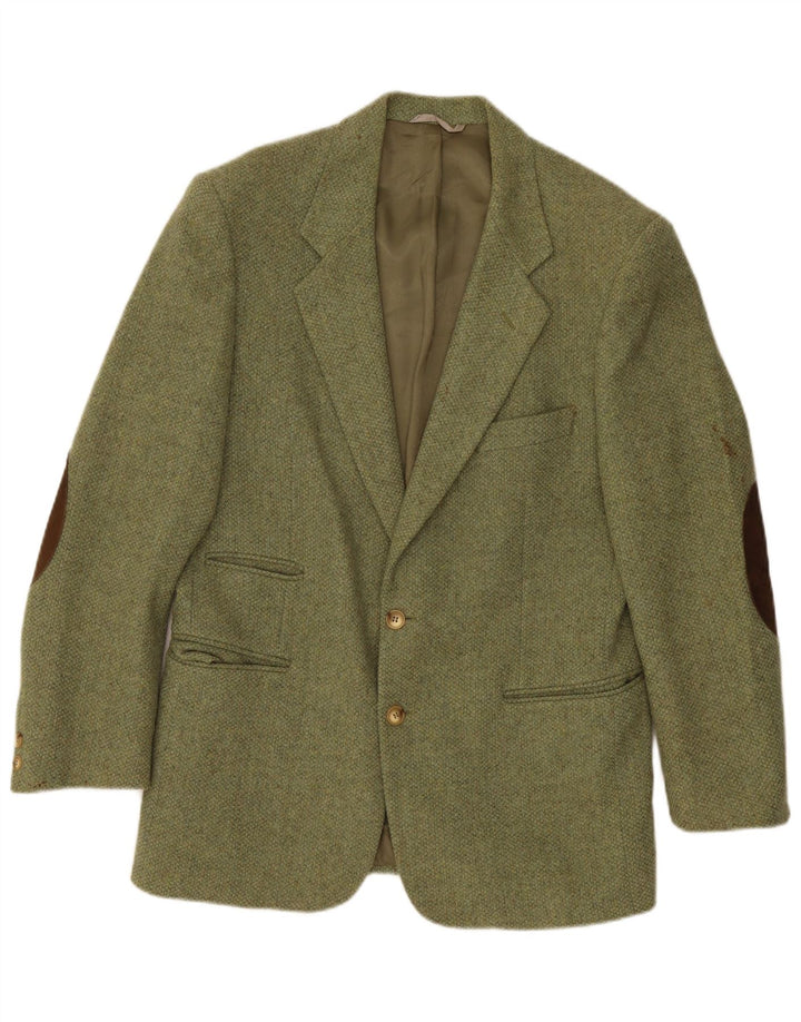 Jaqueta Blazer Masculina Belfe com 2 Botões IT 50 Lã Verde Grande